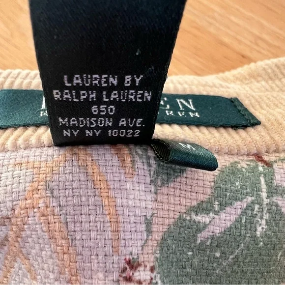 NWOT Lauren Ralph Lauren Floral Chore Coat / Barn Jacket, Size Medium - Picture 12 of 14